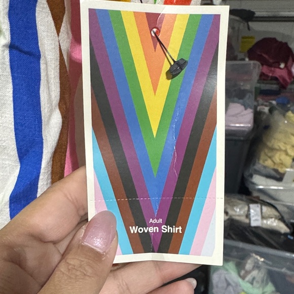 Colorful Striped Men's Button Down Shirt - Picture 2 of 4